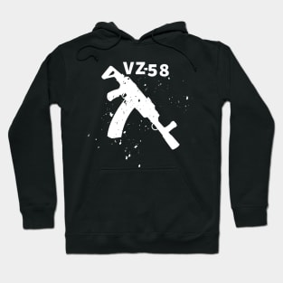 White Assault rifle VZ-58 Hoodie